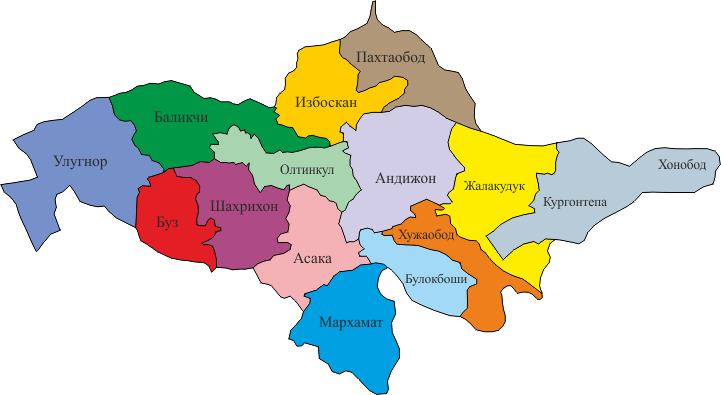 Праситуткий. Карта Узбекистана Андижанская область. Узбекистон гурид Андижон карта. Карта Андижанской области с районами.